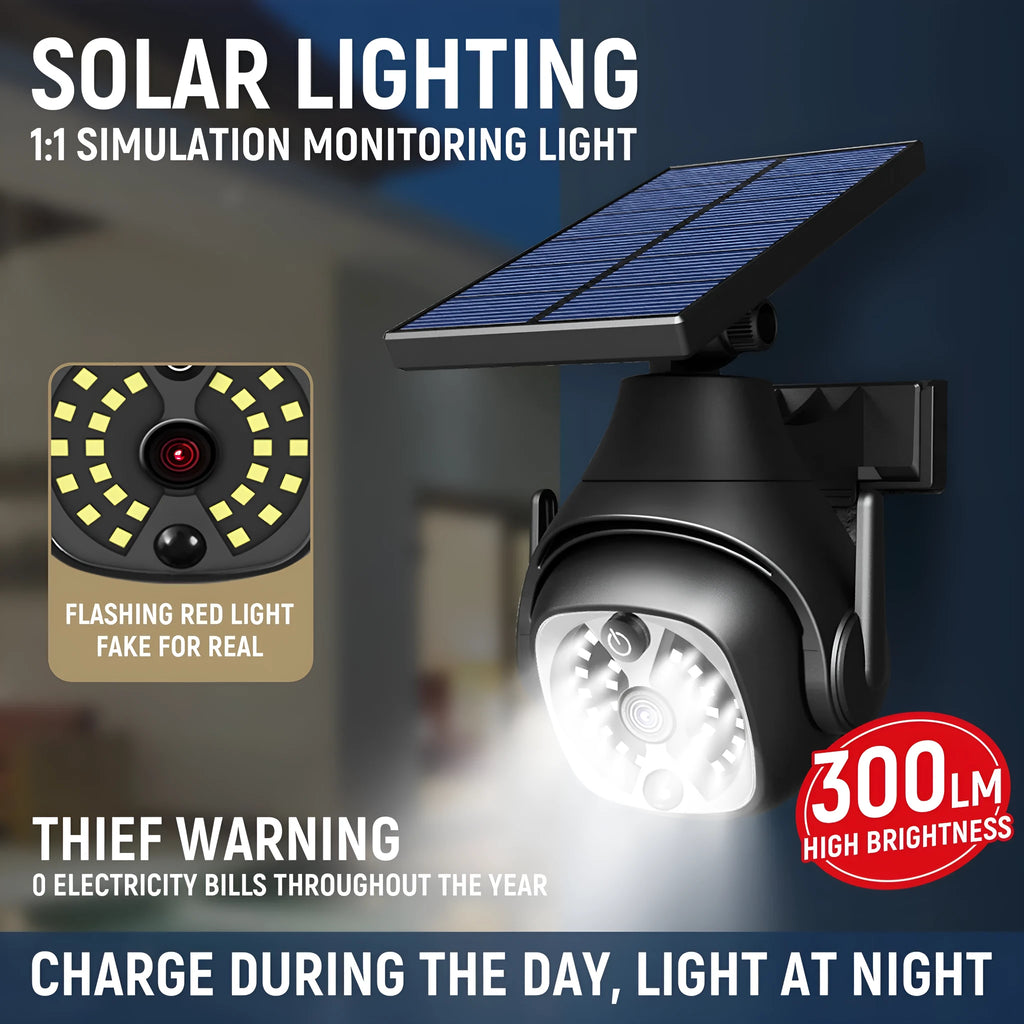 Solar powered outdoor wall light with human sensor, 1200mAh battery, ABS material, 145x120x170mm