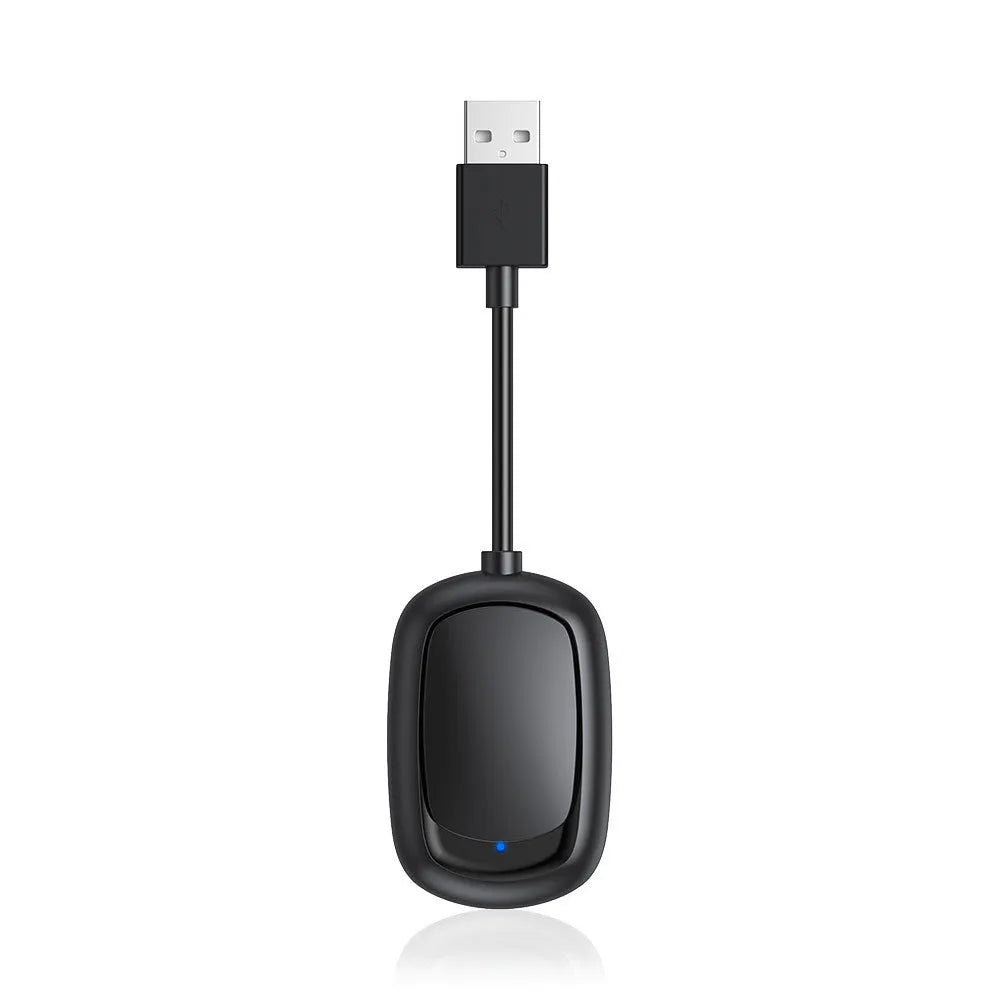 Wireless CarPlay Android Auto USB interconnection box for vehicle smartphone connectivity