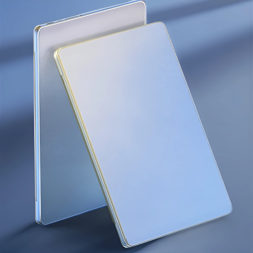 Ultra-thin frosted MacBook protective case showing four-corner coverage and keyboard film