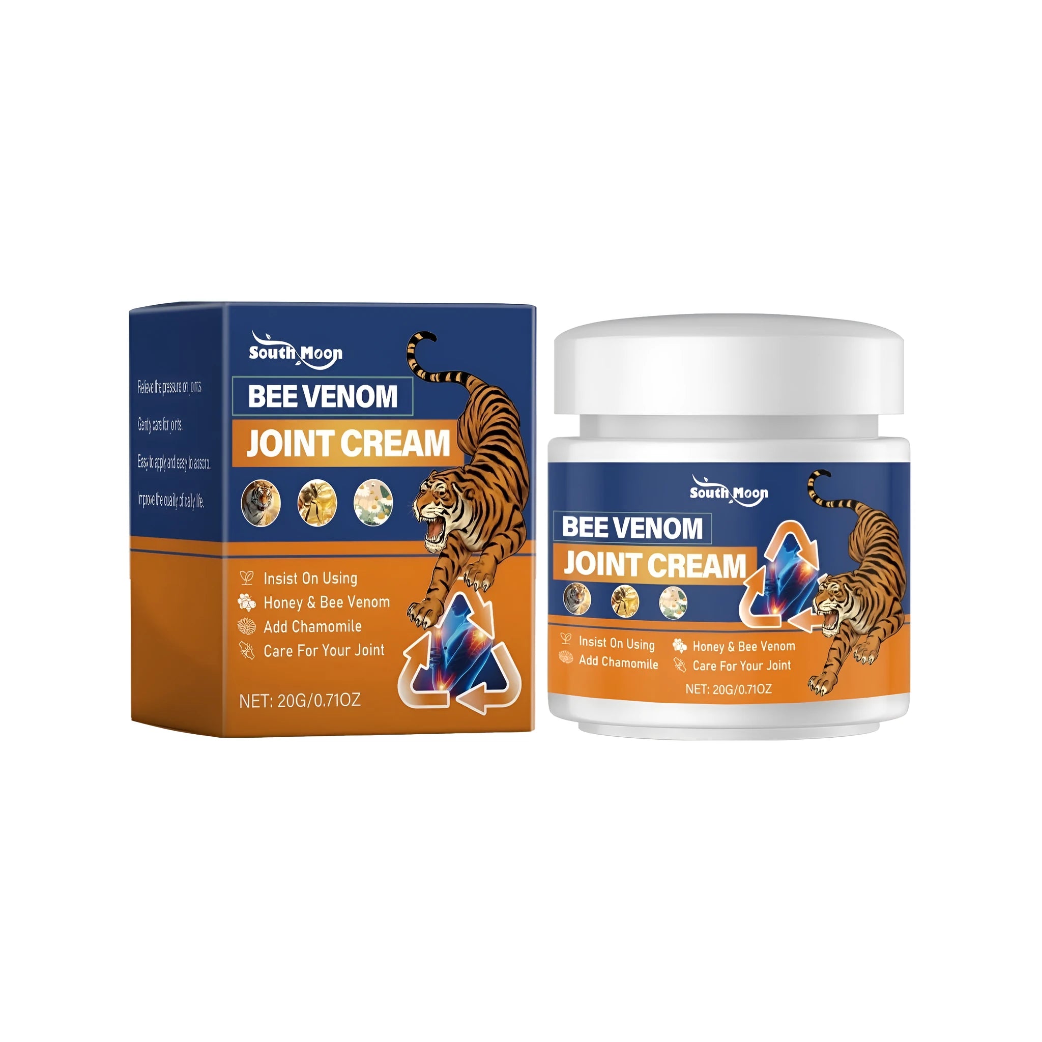 20g tube of joint repair care cream with bee venom, honey and chamomile formula