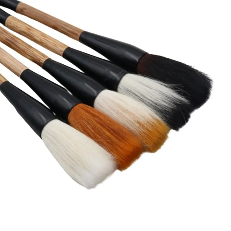 Traditional Chinese calligraphy brush for couplet writing with interchangeable Ma Zhu series brush heads