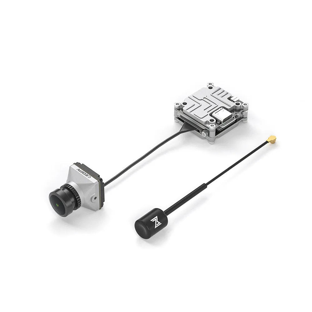 Caddx ADAPTS DJI FPV digital transmission machine silver kit with Polar Vista module and mounting hardware
