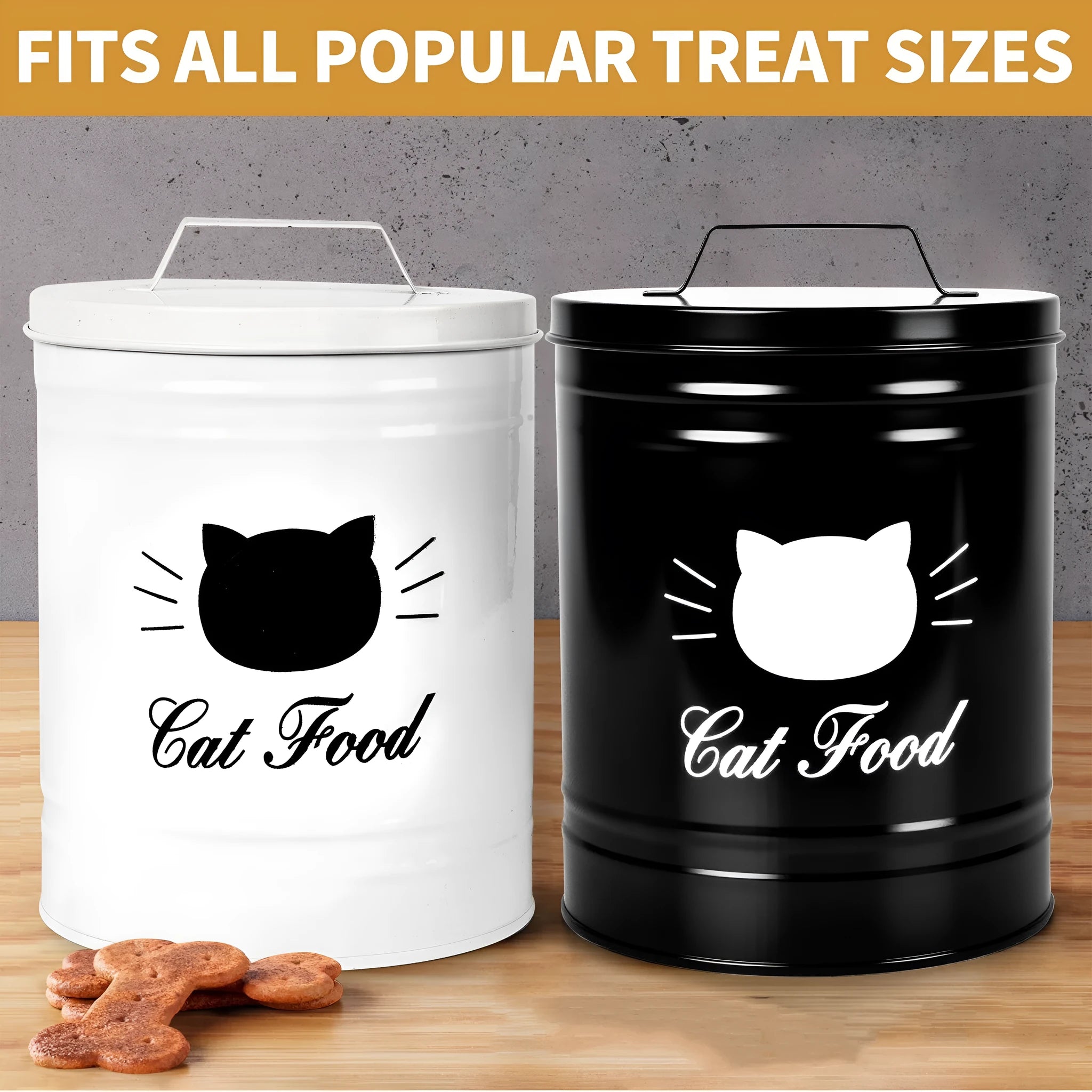 Iron sheet household storage bucket with independent inner box, round can design, black and white colour options