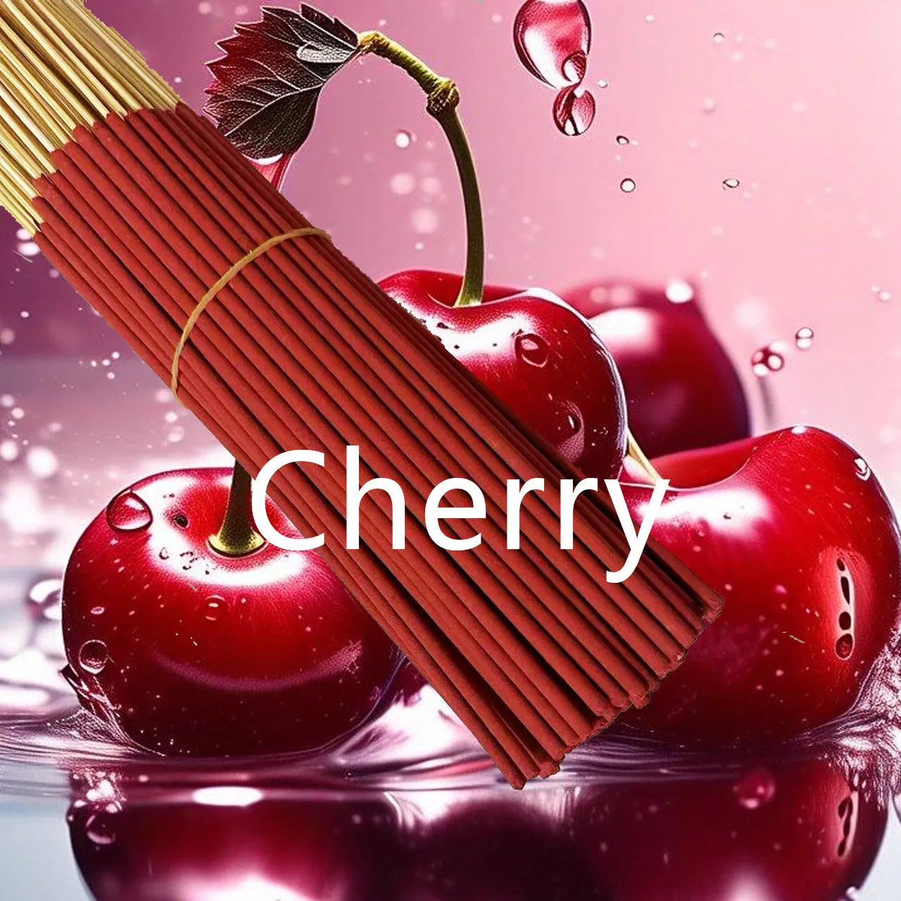 22cm cherry flavored bamboo stick incense for home fragrance