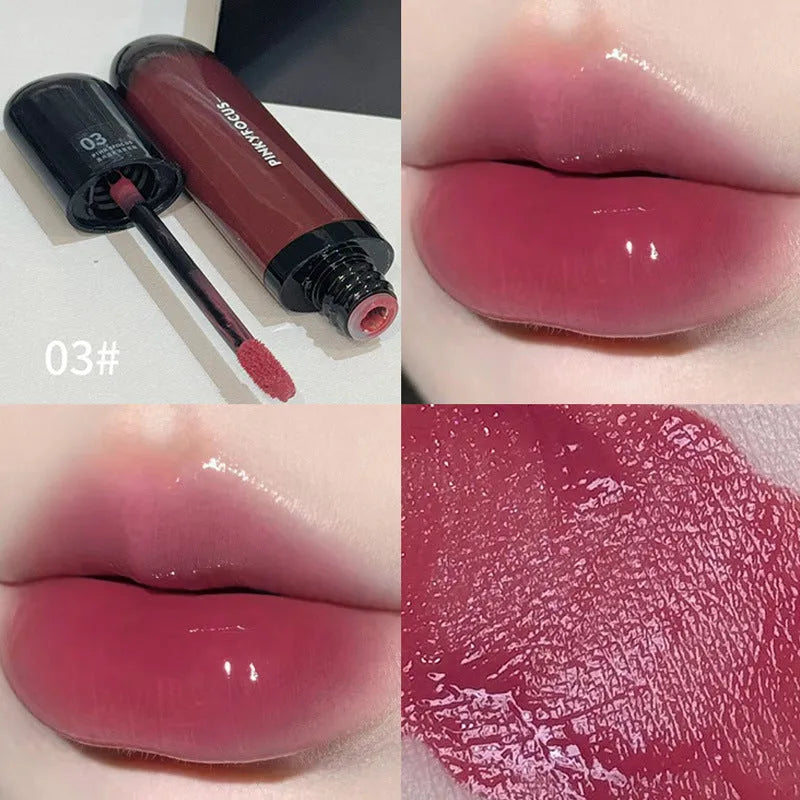 Black Shiny Makeup Mirror Lip Lacquer liquid lipstick in six colour options