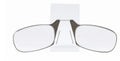 Ultra-thin portable glasses case for legless nose clip reading glasses with PC lens, black frame