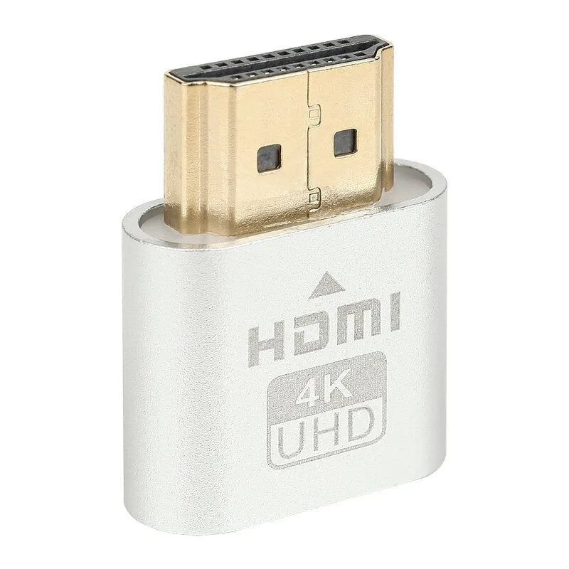 26.5mm graphics card HDMI dummy display plug in metallic finish for virtual signal generation