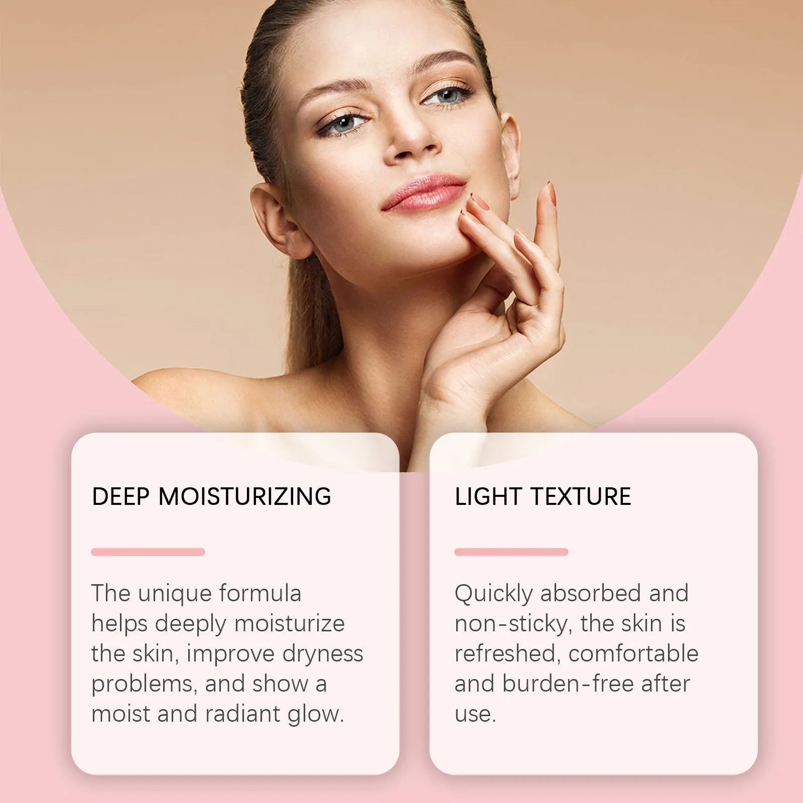 Hyaluronic acid moisturising lotion bottle with 120ml capacity containing cherry blossom extract