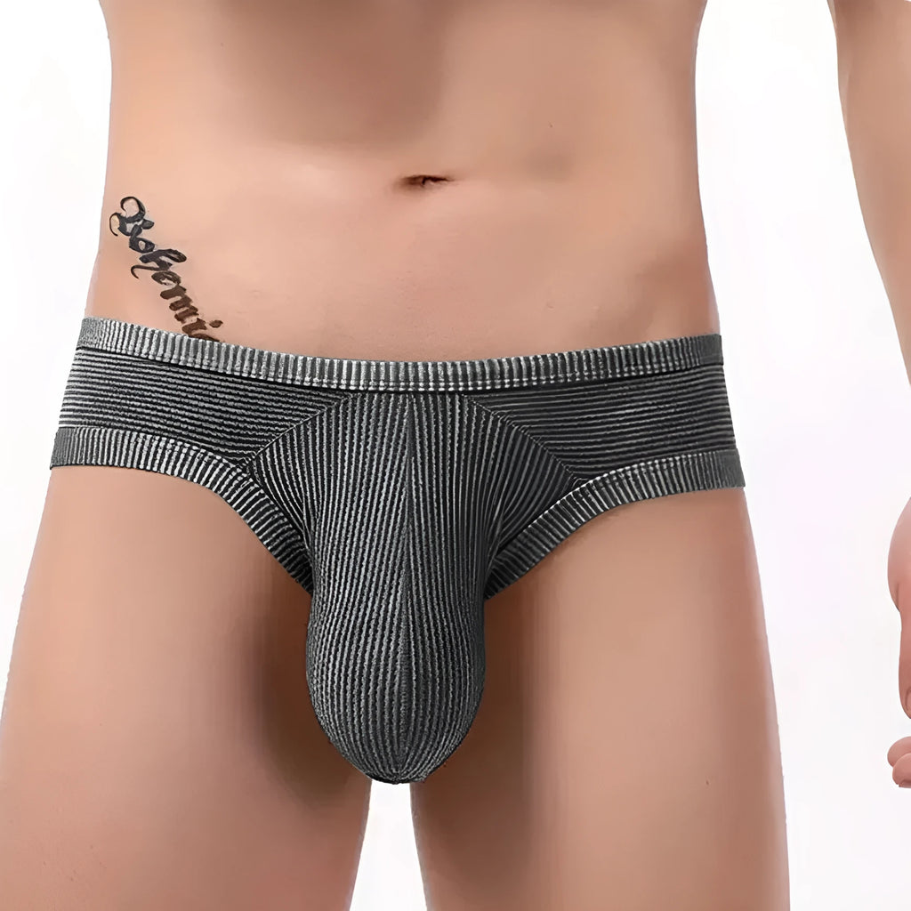 Men's cotton briefs with hollow back design in seven colour options