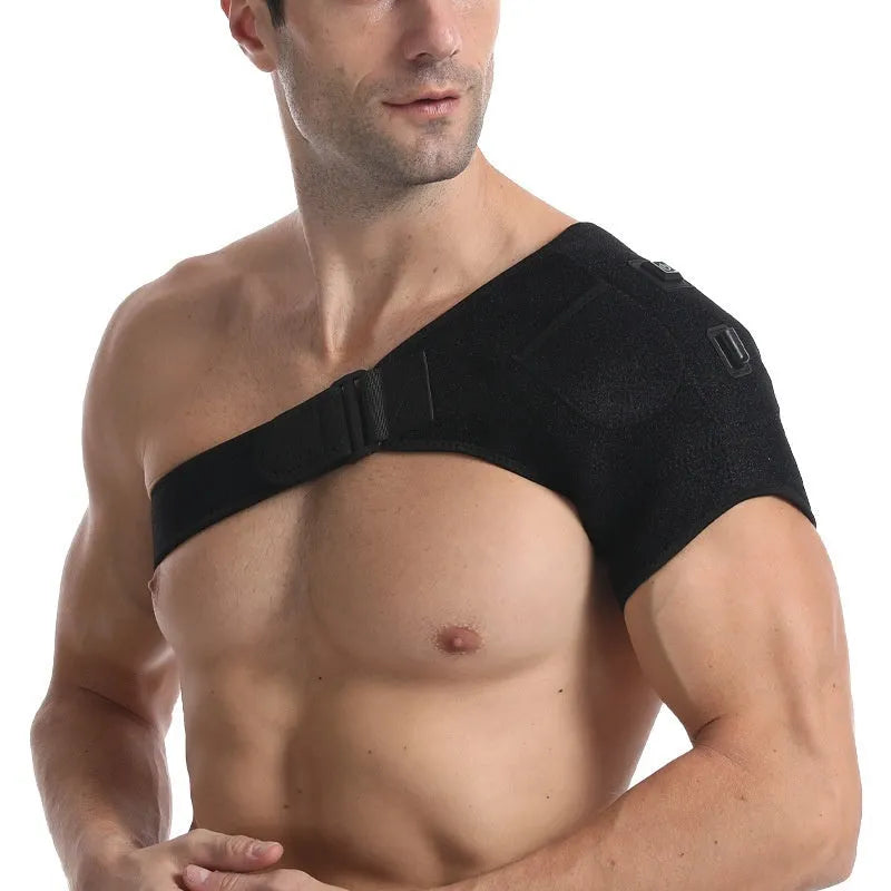 USB plug-in electric heating pad designed for shoulders, shown in standard colour