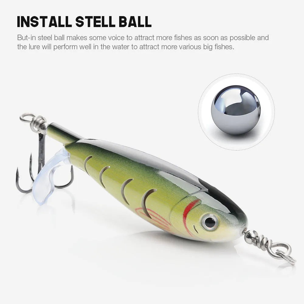 7.5cm road fishing bait lure with soft plastic construction showing colour pattern options