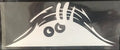 19cm by 7cm self-adhesive body stickers showing four facial expression designs
