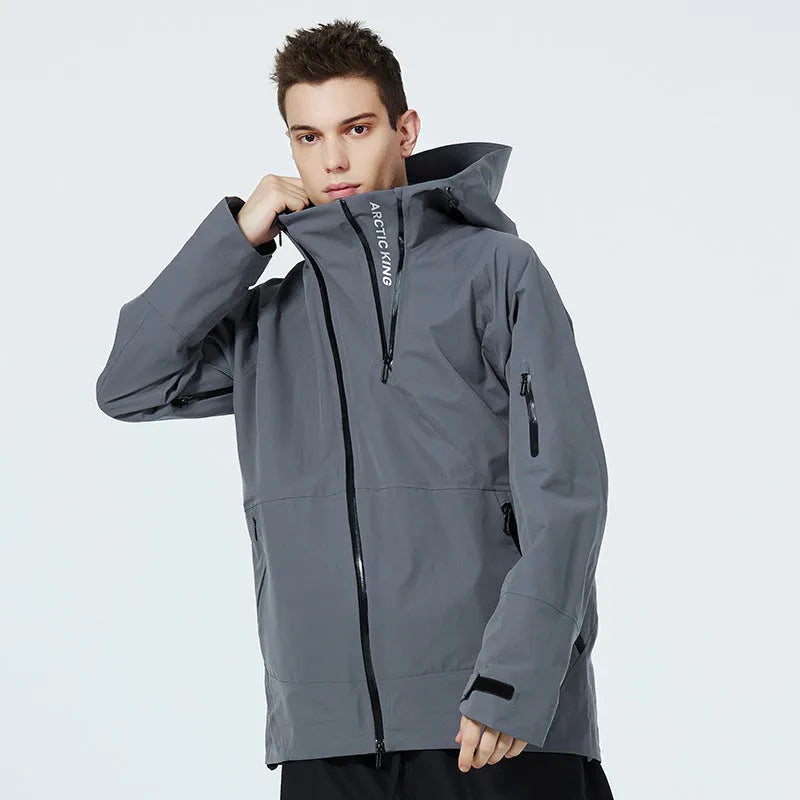 Unisex waterproof windproof ski suit in yellow, black, gray, or liner colour for winter sports