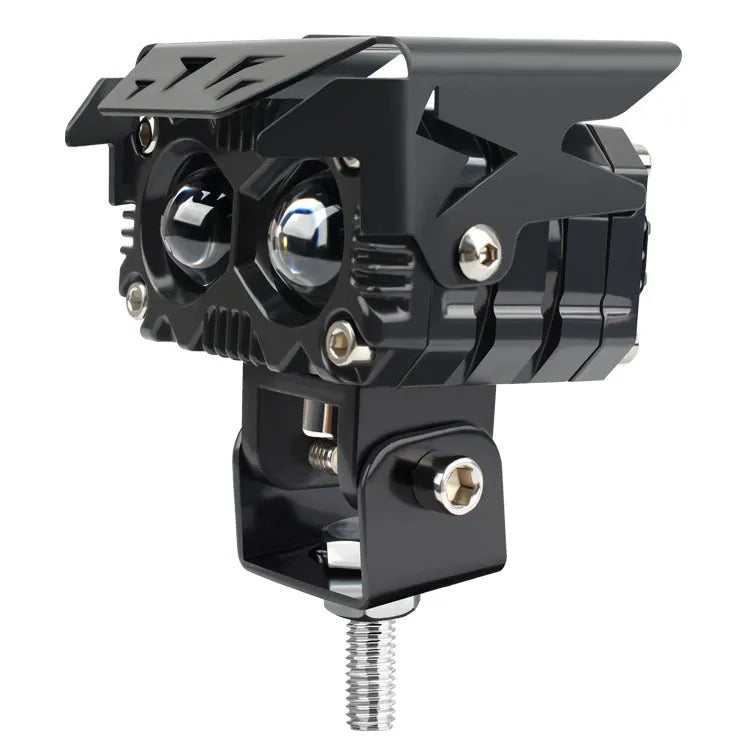 Motorcycle light two-colour lens headlight aviation aluminium off-road spotlight