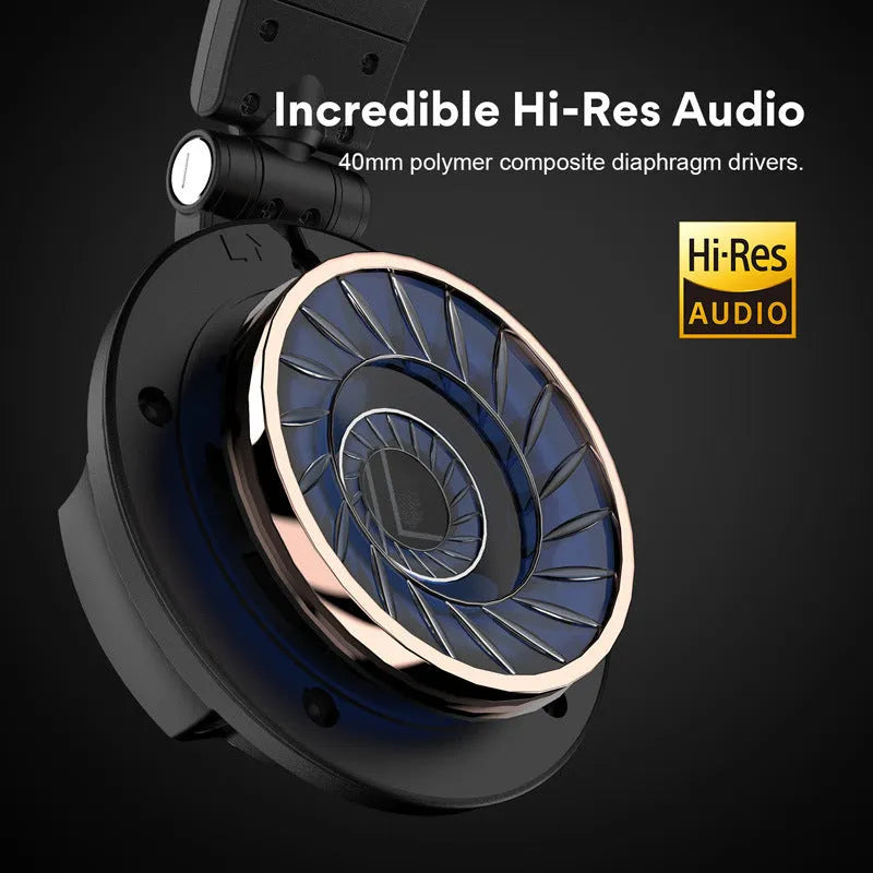 Wired monitor headset M80 with 40mm driver, noise reduction, 3m cable, and dual plug for studio DJ phone use
