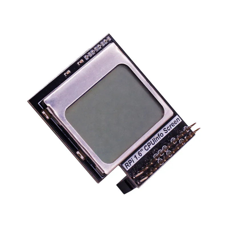 1.6-inch LCD display module for Raspberry Pi with visible screen and backlight switch.