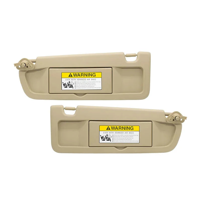 Beige left and right car sun visor pair, PVC, 83280-SNA-A01ZA for special vehicle