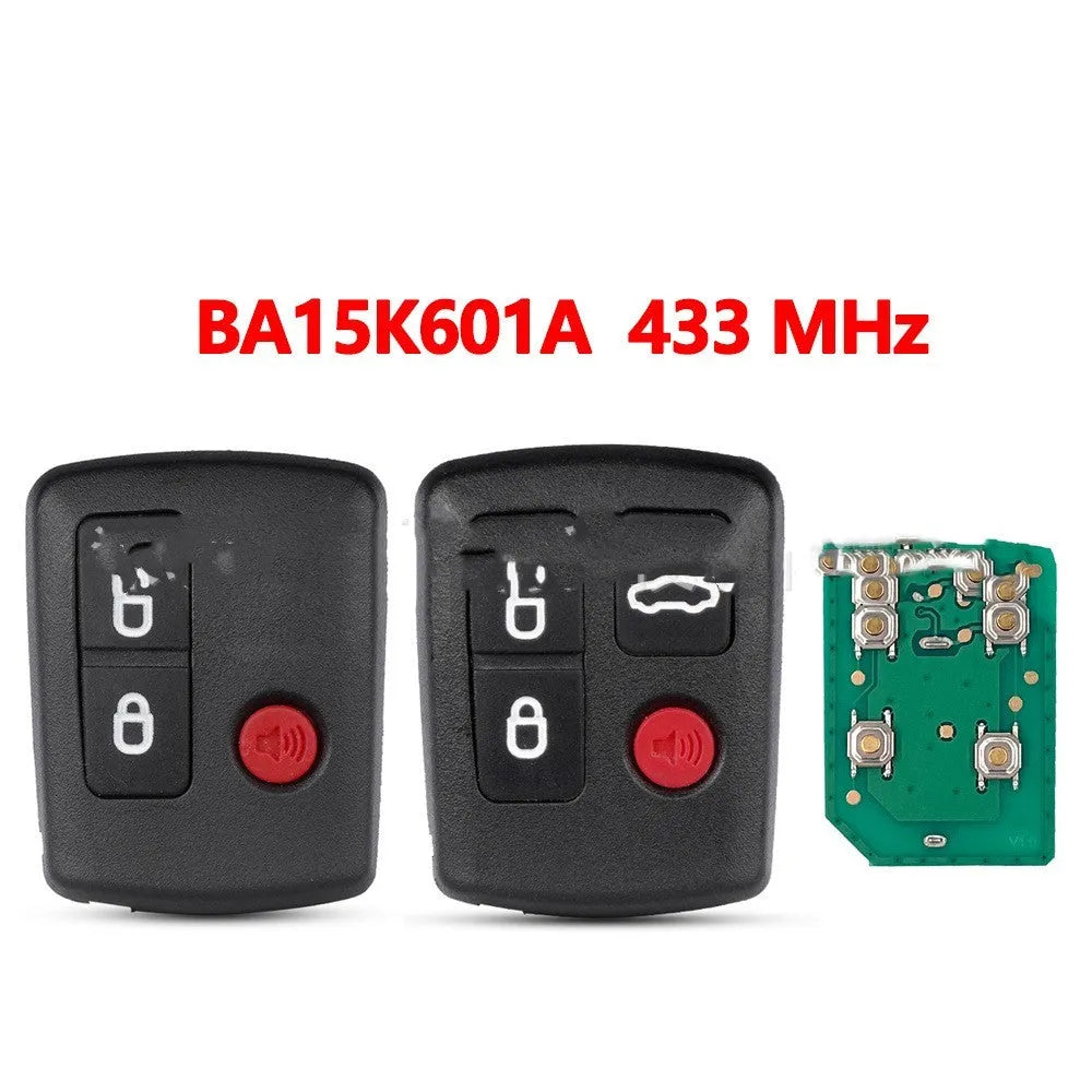 Blank Ford replacement key fob shell case in ABS plastic for 2+1 or 3+1 key layouts