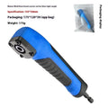 Multifunctional right angle screwdriver corner device 175g 155x30mm with blue and orange handles