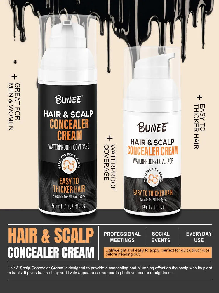 30 ml scalp concealer pomade with brush applicator for hair thinning coverage