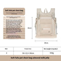 Lightweight nylon pet chest bag in Almond Custard colour for cats and dogs under 7kg