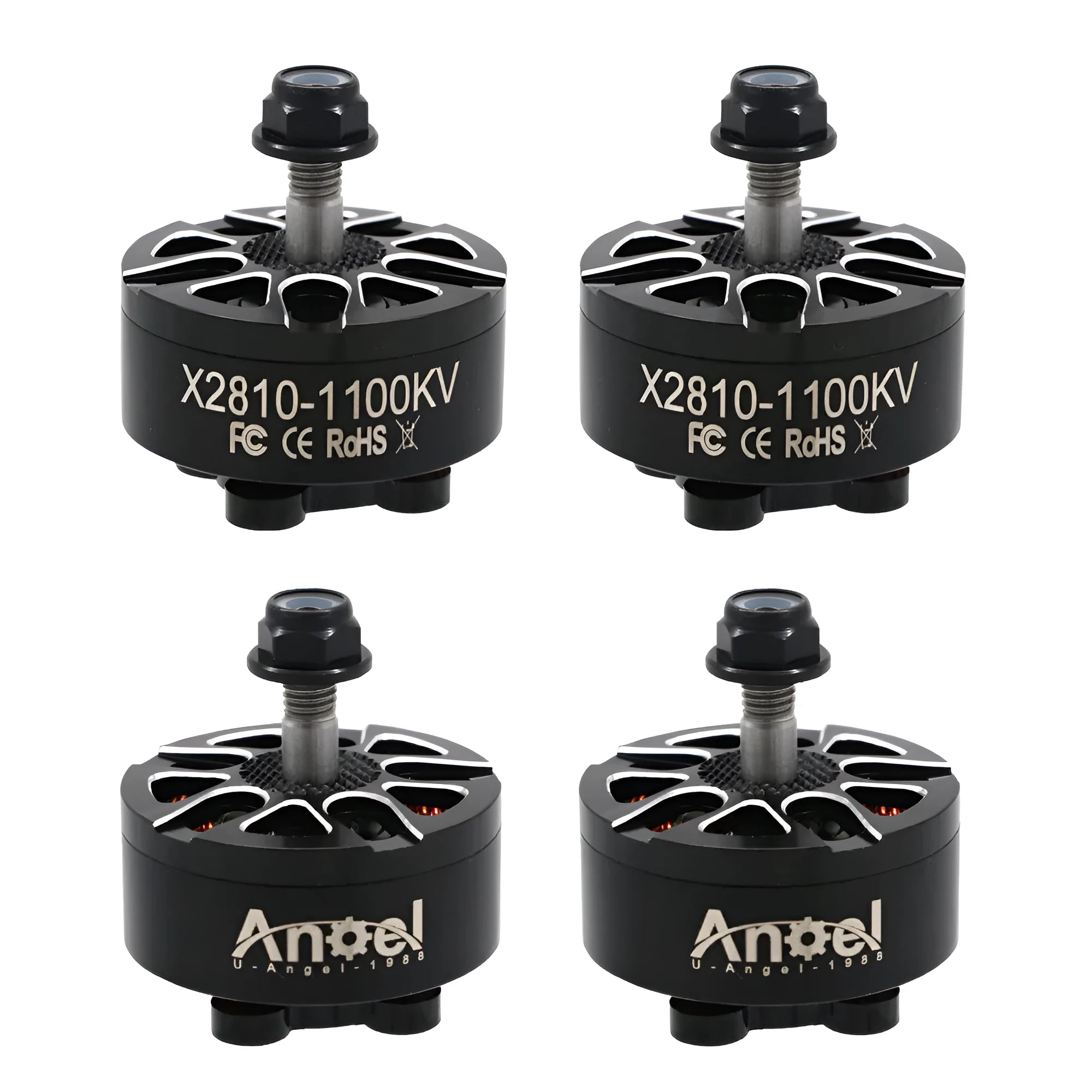 Multi-axis flight model motor for aircraft models with metal construction