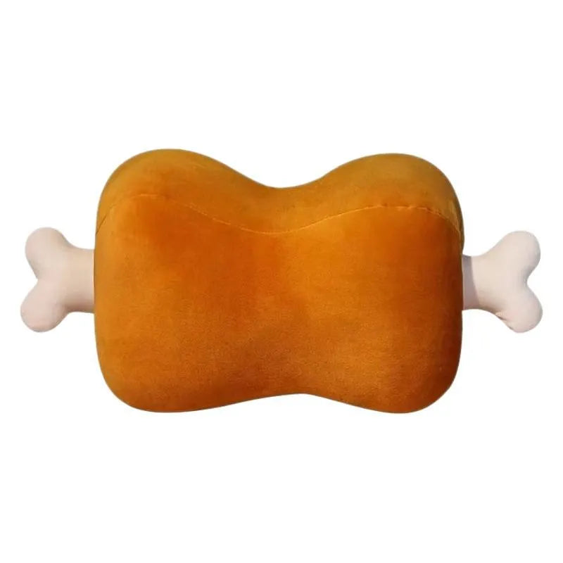 Creative meat bones cute funny throw pillow plush toy in big stick meat bones colour, 40x20x18cm
