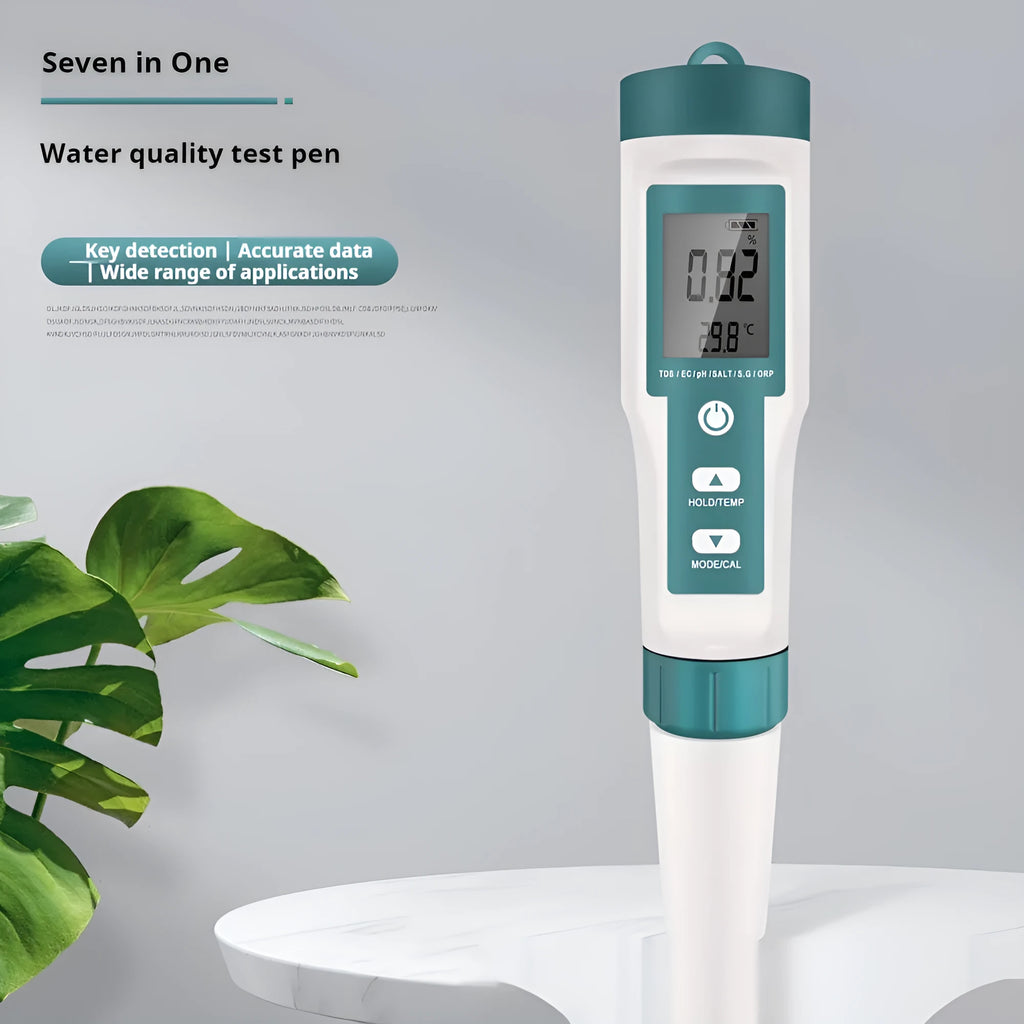 7-in-1 Water Quality Test Pen plastic pH TDS detector SGORP 183x37x37mm