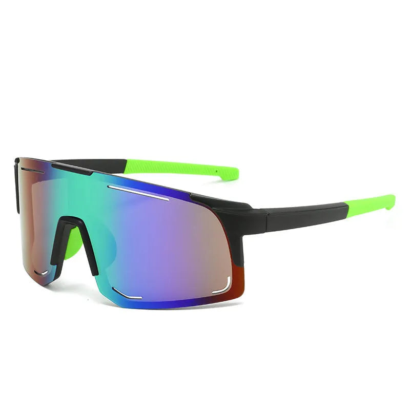 Square-frame cycling sunglasses in ten colour options for sun protection, cycling, driving, and fashion wear