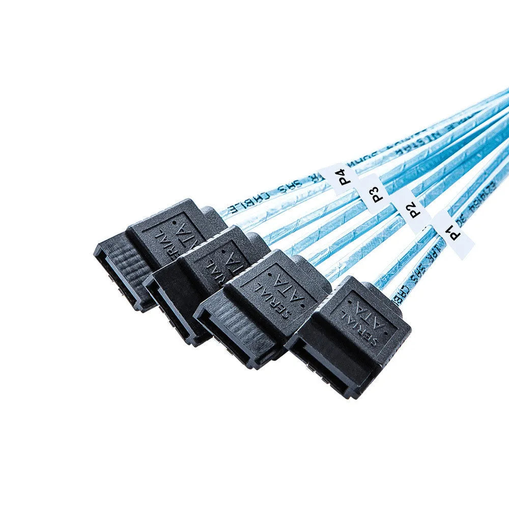 SAS server hard disk data cable with coaxial connectors in 0.5m or 1m length options