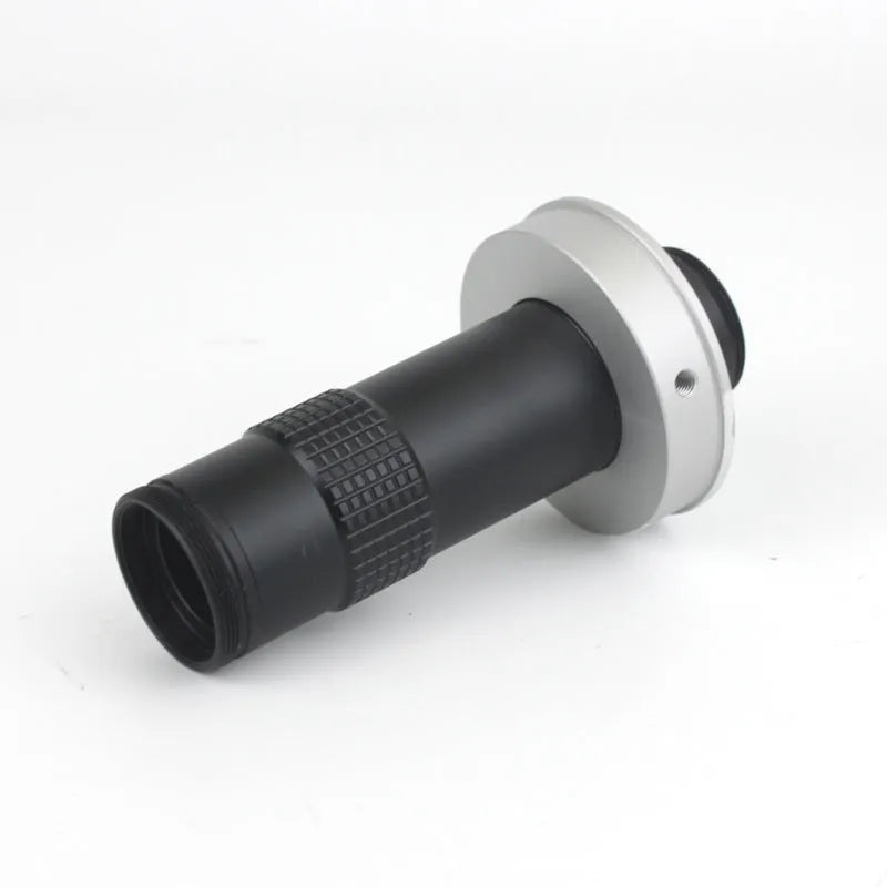 Black aluminium alloy industrial camera monocular lens for electronics repair with 130x display magnification
