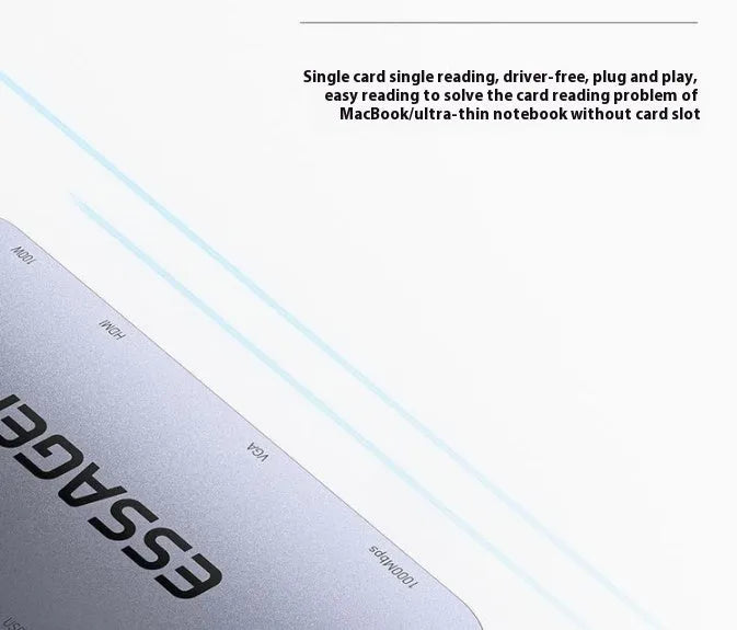 11-in-1 USB-C expansion dock with Gigabit Ethernet port, HDMI, USB ports, and card readers