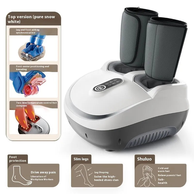 Home Massage Intelligent Fully Automatic Foot Massage Machine in Prince Silver with wireless remote