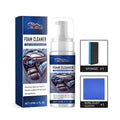 Car interior cleaner kit with PET spray bottle, microfibre cloth, and cleaning sponge