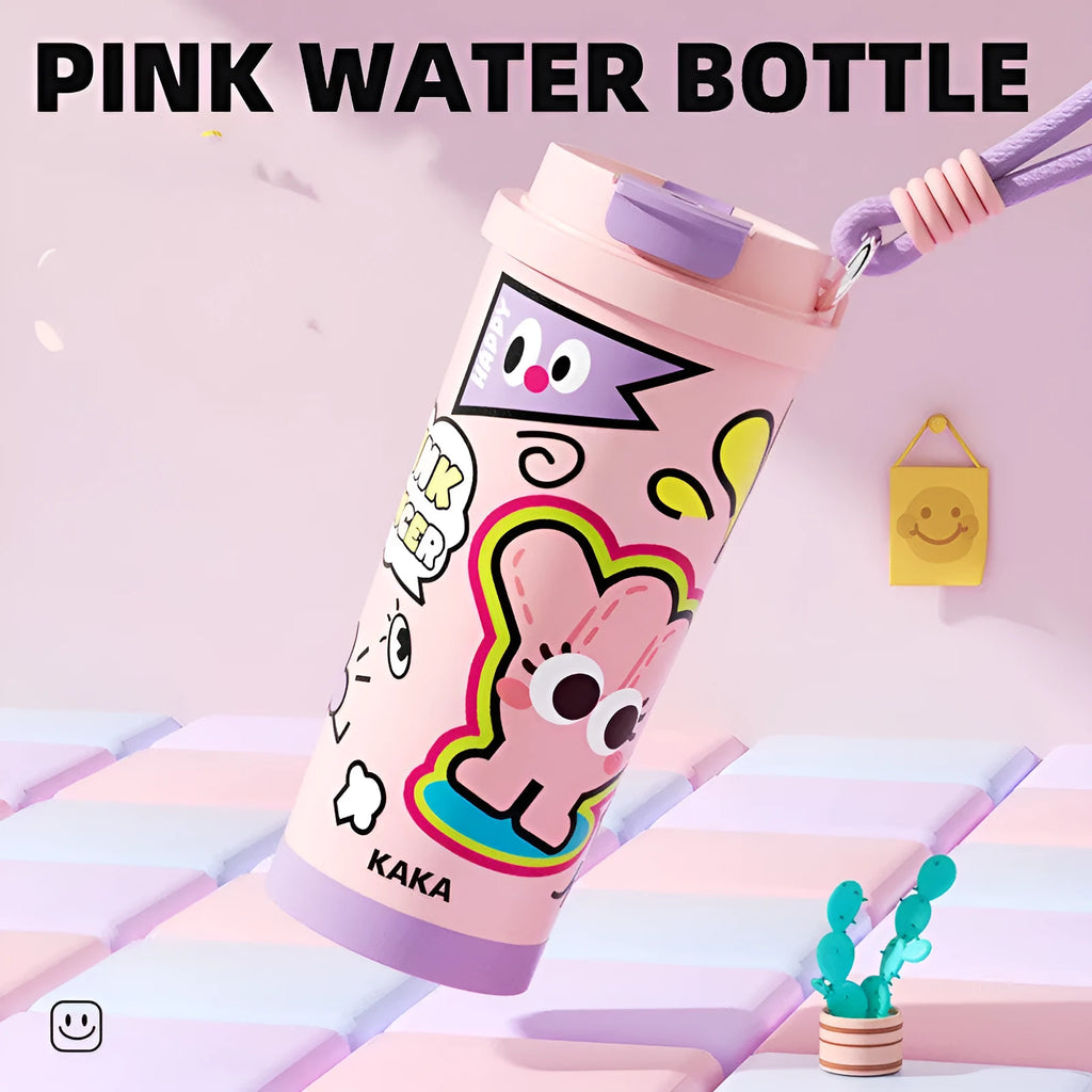 Creative design vacuum cup with stainless steel construction and 500ml capacity showing colour options