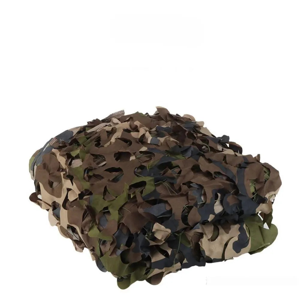 Green camouflage netting set showing multiple pattern options for outdoor concealment applications