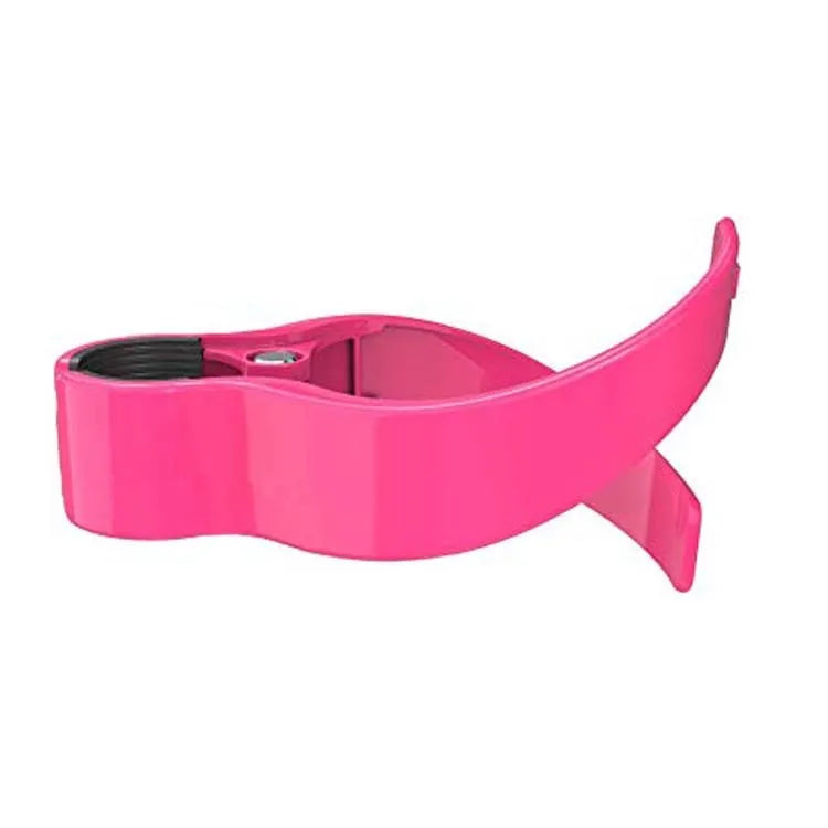 Portable PP plastic cup holder for public transport in red colour weighing 86 grams