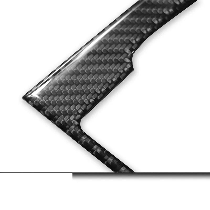 Real carbon fiber car gear patch semi-soft 3mm thickness with PU resin composite for right-hand drive interior