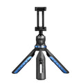 Black desktop phone tripod compatible with Apple iPhone and Huawei P30 models