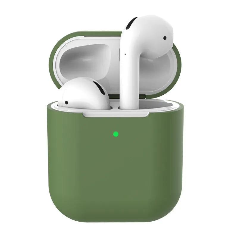 AirPods 2 silicone clamshell case cover in multiple colours for Apple wireless earphones