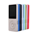 1.8-inch screen MP4 player in multiple colours with push-button controls and compact design