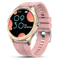 S20 smart fitness bracelet with a 1.28 inch screen on a wrist, in black, grey, or pink colour options.