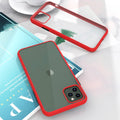 Black frosted hard shell protective case for iPhone 11 with visible corner airbag design