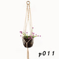 Woven wire decorative plant basket with cotton rope detailing for hanging or desktop plant display