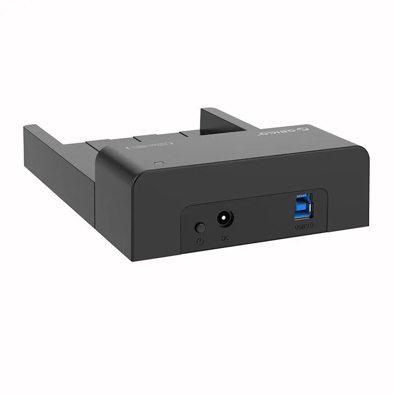 Black plastic hard disk enclosure case for 2.5-inch and 3.5-inch SATA hard drives with data cable