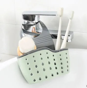 Rubber kitchen drain holder sponge storage rack in beige colour 22 x 13 x 0.5cm