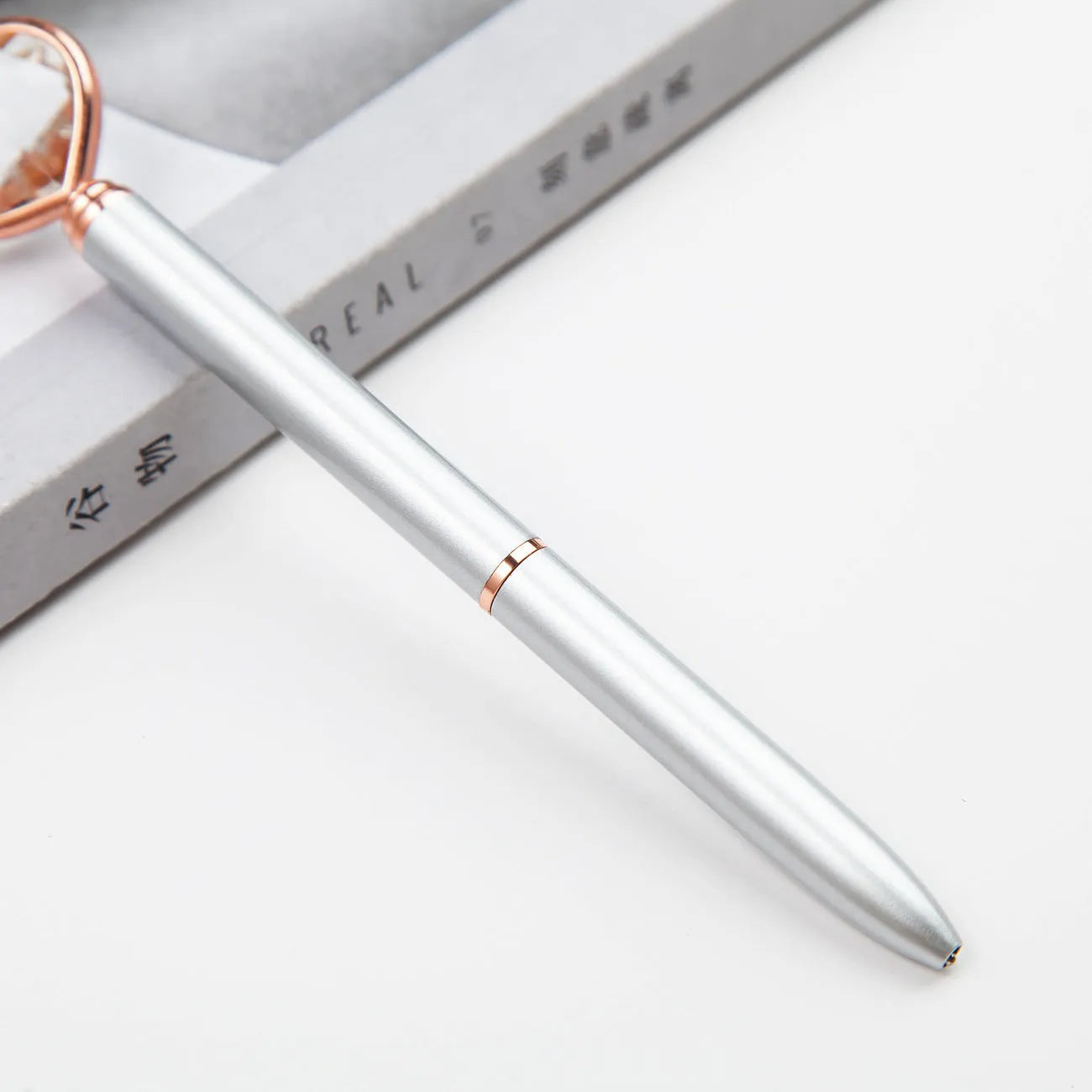 Creative Crystal Love Ball diamond metal pen in golden, rose gold, or silver colour