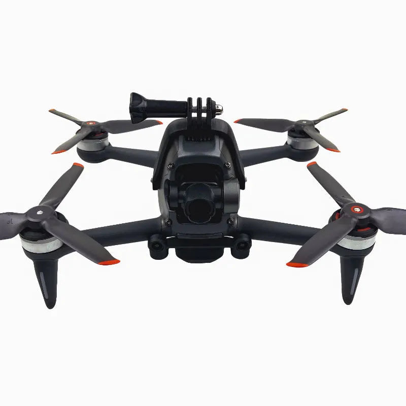 3D printed action camera expansion bracket with sponge protection for FPV drone vertical mounting