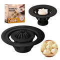 Black plastic Jinkali baozi mould for shaping uniform dumplings and steamed buns