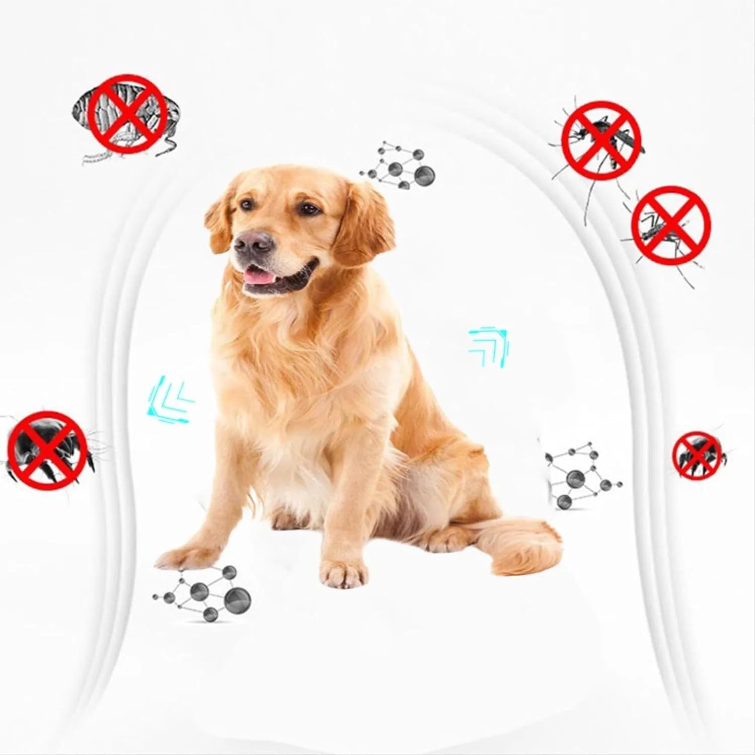 Double-sided plastic pet flea comb showing dense tooth row and grate mouth design for dog and cat grooming